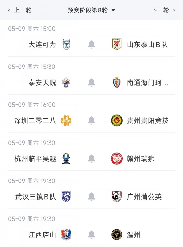 海港B队北区领跑 贵阳竞技南区登顶 海港B队北区领跑 贵阳竞技南区登顶