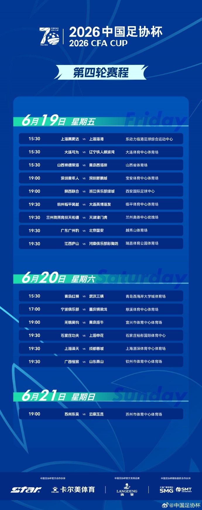 足协杯第四轮宁波vs重庆铜梁龙开球时间提前至17:00
