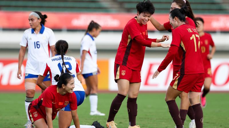09月21日 亚运女足小组赛G组 中国女足vs菲律宾女足 全场录像